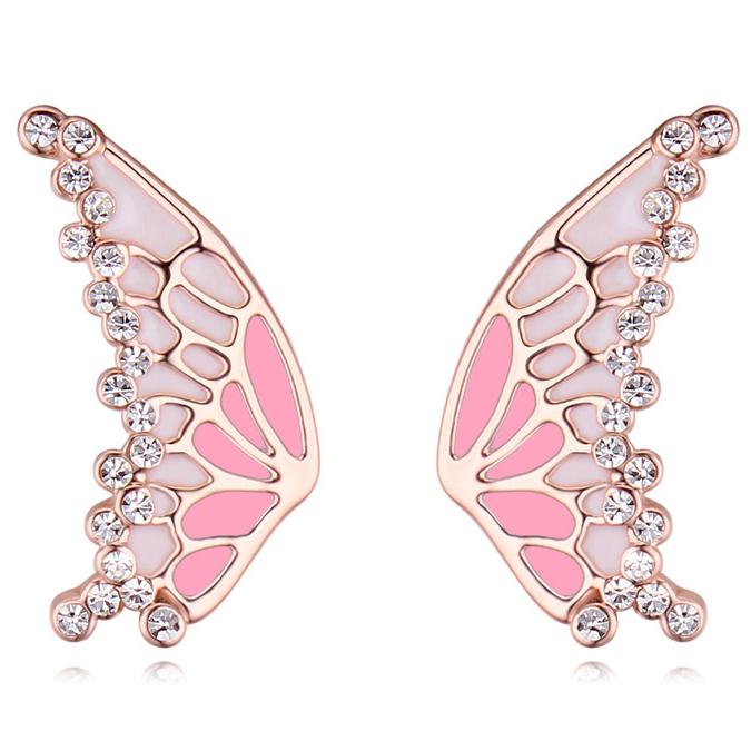 Серьги с кристаллами Сваровски Italina 21220 Белый