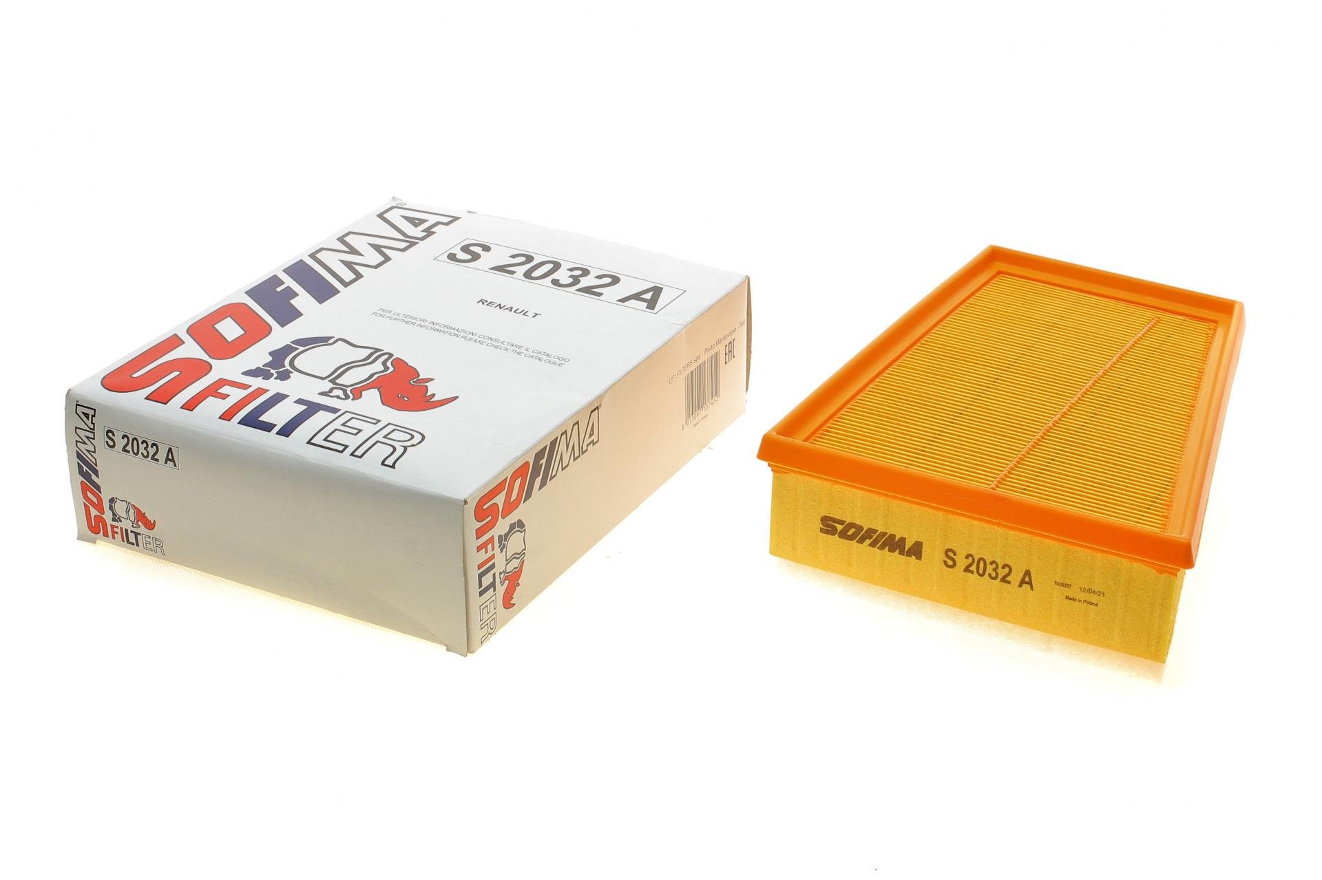 Фільтр повітряний SOFIMA для Renault Megane III/Fluence/Scenic 1,2-1,9 i/dCi 08- (S 2032 A)