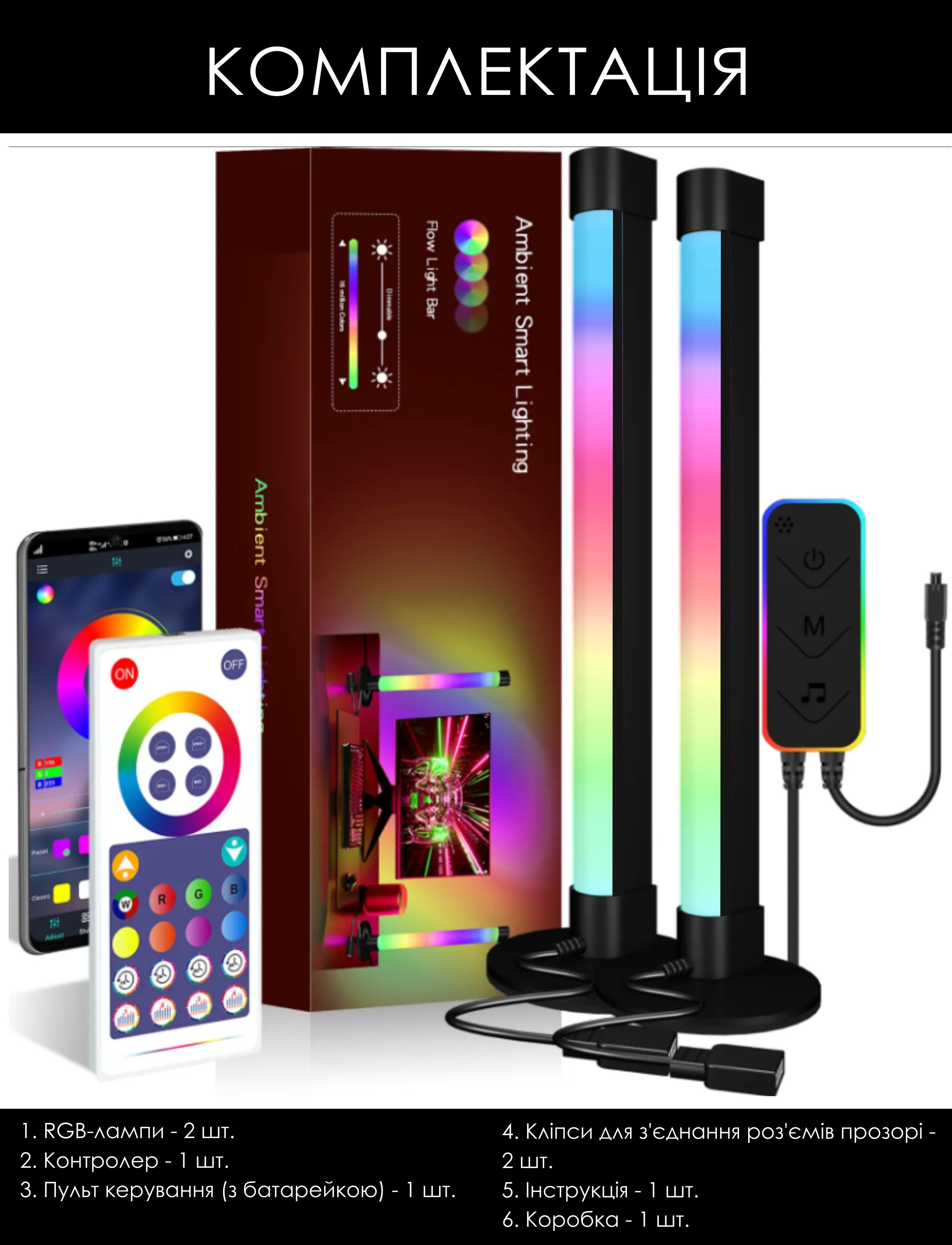 Панелі cвітлодіодні Tuya Smart LED RGB WiFi 2700-6500K Black (5002) - фото 9 Панелі cвітлодіодні Tuya Smart LED RGB WiFi 2700-6500K Black (5002) - фото 9
