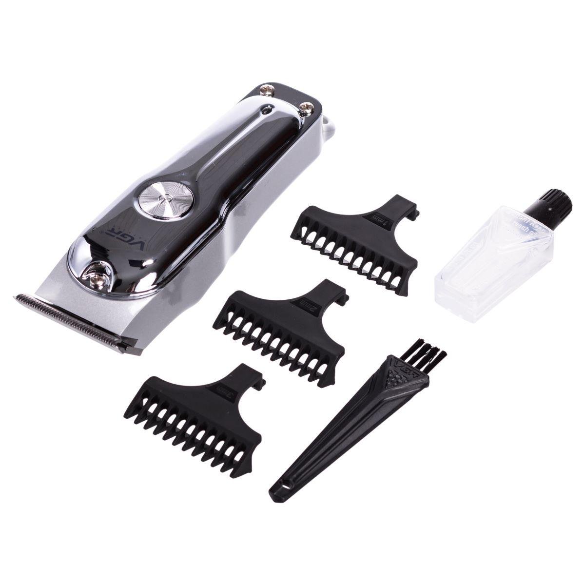 Машинка для стрижки VGR V-071 аккумуляторная Серебристый (7357) - фото 1