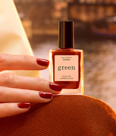 ᐉ Эко-лак для ногтей Manucurist GREEN Dark Pansy 15 мл Бордовый