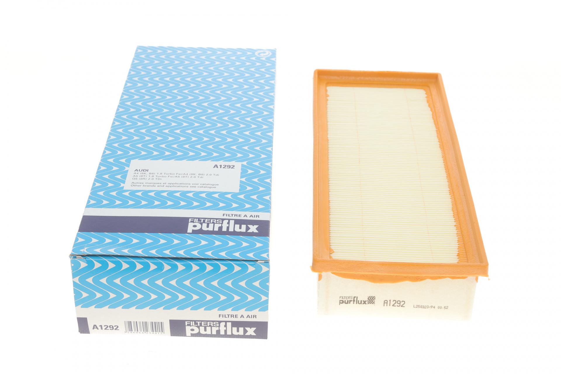 Фільтр повітряний PURFLUX для Audi A4/A5 1,8-2,0TFSI 07- з поролоном (A1292) Фільтр повітряний PURFLUX для Audi A4/A5 1,8-2,0TFSI 07- з поролоном (A1292)