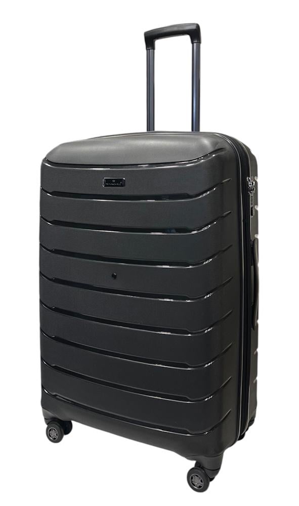 Валіза велика поліпропілен Snowball 61303 105 л L 76х51х31 см Чорний