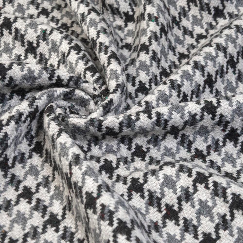 Ткань костюмная VSM-3904 Лапка Черно-серый (19490)