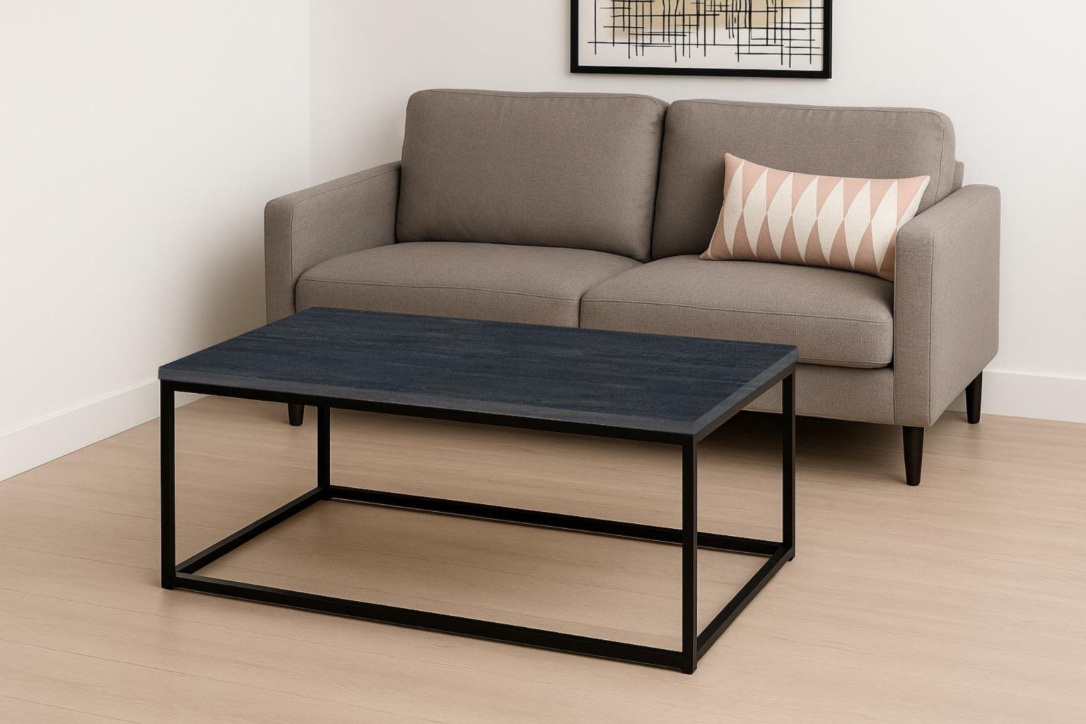 Журнальний столик ТОБІ ШО Урбан/G4 ДСП 500х1140х470 мм Вугільний камінь