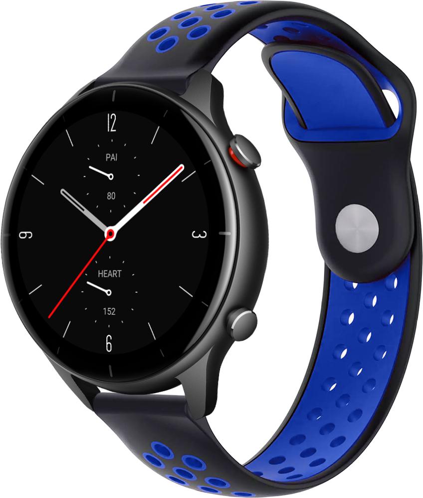 Ремінець Sport для Amazfit GTR 2 22 мм Black Blue (23049-43) Ремінець Sport для Amazfit GTR 2 22 мм Black Blue (23049-43)