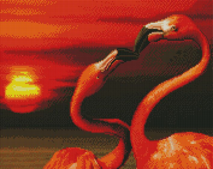 Алмазная мозаика на подрамнике ArtStory Фламинго 40x50 см (ASM59)