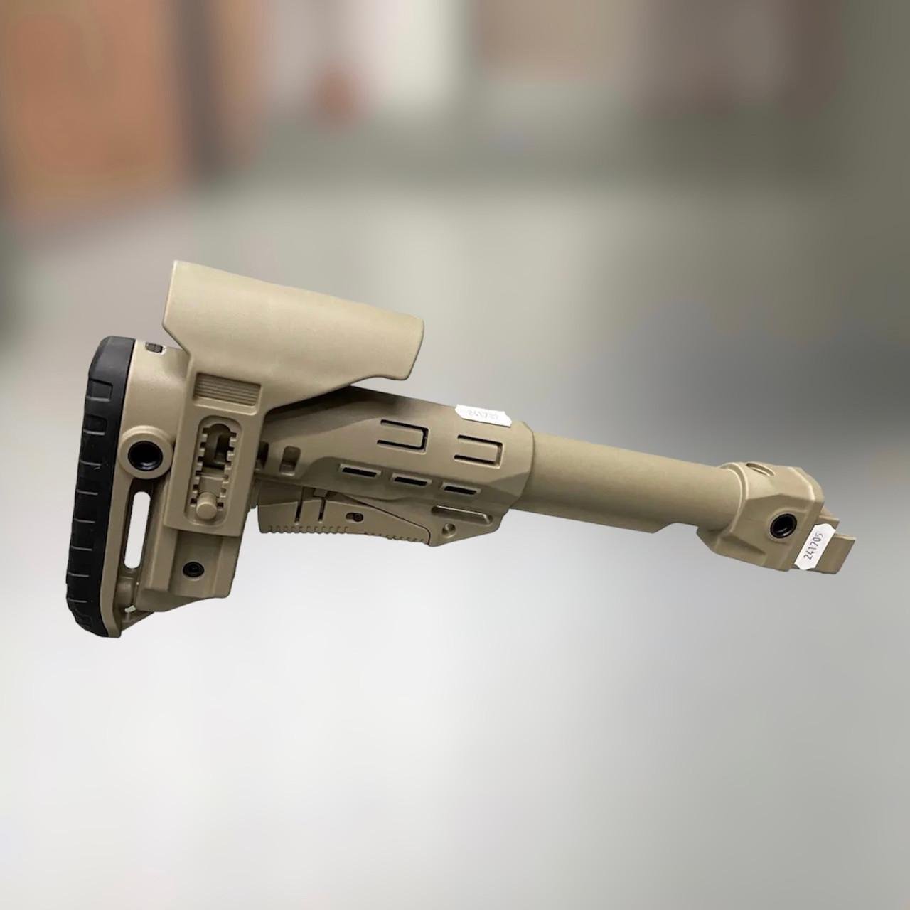 Пример прямой телескоп DLG Tactical с подщечником антабка на 2 стороны Койот (242244-241705) Пример прямой телескоп DLG Tactical с подщечником антабка на 2 стороны Койот (242244-241705)