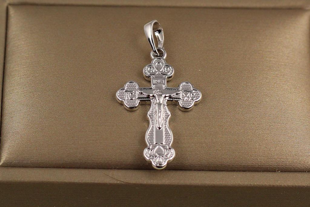 Крестик Xuping Jewelry Благословение 2,9 см Серебристый (34869909)