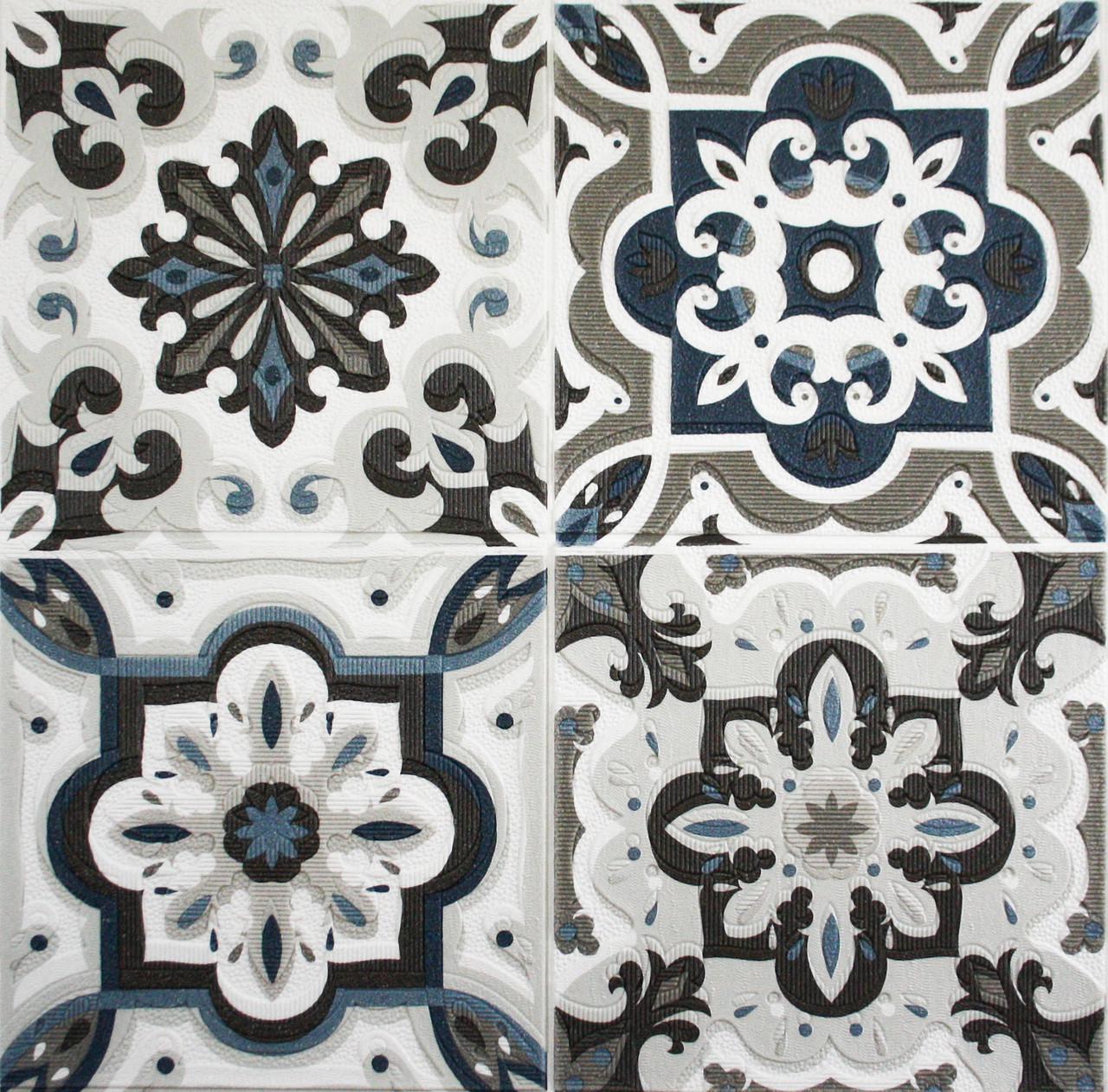 3D-панель самоклеящаяся декоративная с узором плитки Classic Gray (PP5-037)