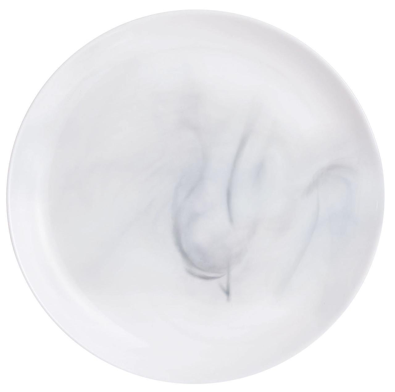 Тарелка обеденная Luminarc Diwali Marble White стеклокерамическая 25 см (Q8840)