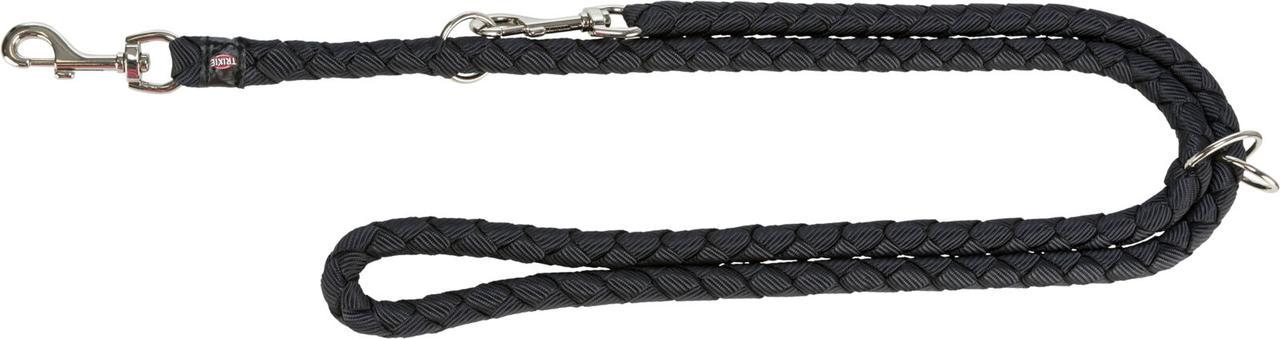 Поводок-перестежка Trixie Cavo для собак больших пород нейлоновый L-XL 2 м x 18 мм Черный (1789925687)