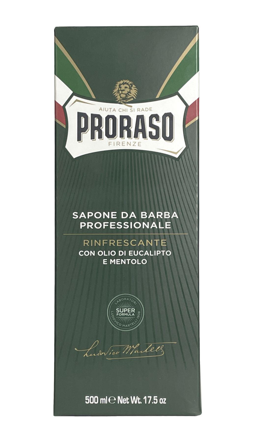 Крем для гоління з евкаліптом і ментолом Proraso Refreshing 500 мл (8004395006151) - фото 2 Крем для гоління з евкаліптом і ментолом Proraso Refreshing 500 мл (8004395006151) - фото 2