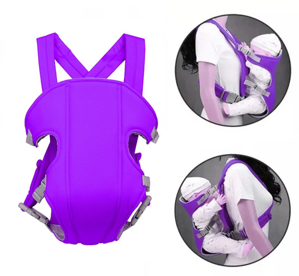 Рюкзак-кенгуру для ребенка от 3 до 24 месяцев до 15 кг Фиолетовый (2611249369) - фото 6