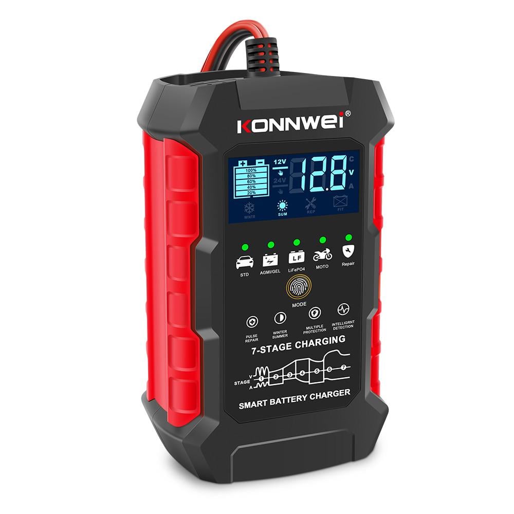 Зарядка умная автомобильная импульсная KONNWEI RC-10 с функцией восстановления 12/24В 10/5А (1941950394) Зарядка умная автомобильная импульсная KONNWEI RC-10 с функцией восстановления 12/24В 10/5А (1941950394)