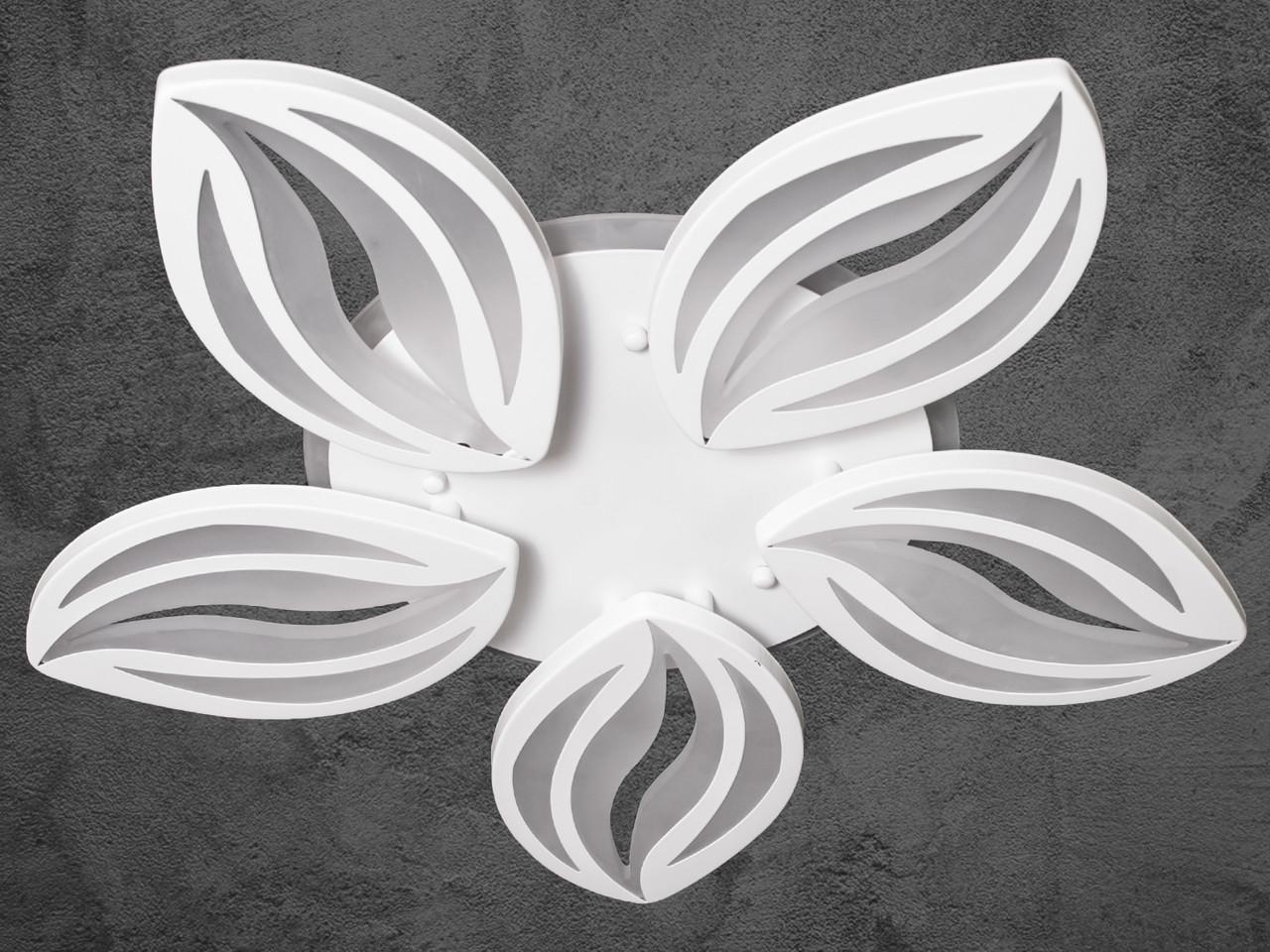 Люстра LED в спальню 8092-5WH-LS 75W на 10 м2 Белый (2400057138) - фото 4 Люстра LED в спальню 8092-5WH-LS 75W на 10 м2 Белый (2400057138) - фото 4