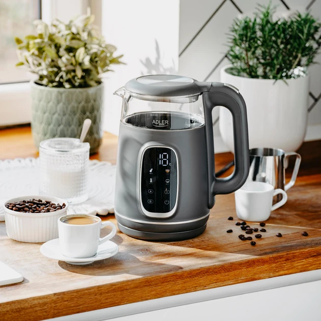 Електрочайник Adler AD 1305 LED 40-100 °C 1,7 л Grey (5905575907868) - фото 6 Електрочайник Adler AD 1305 LED 40-100 °C 1,7 л Grey (5905575907868) - фото 6