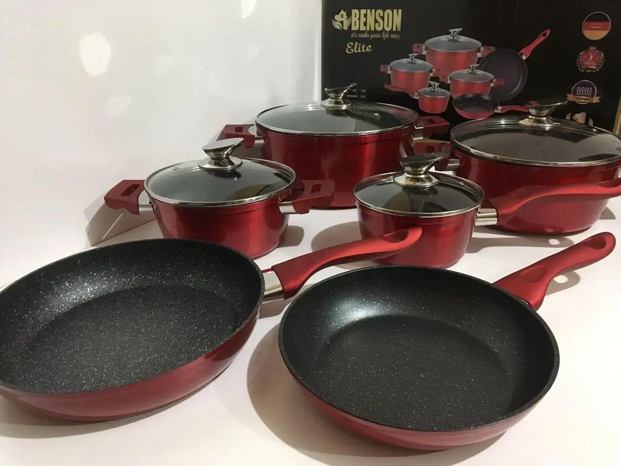 Набор кастрюль Benson BN-335 (opt-104123) Набор кастрюль Benson BN-335 (opt-104123)