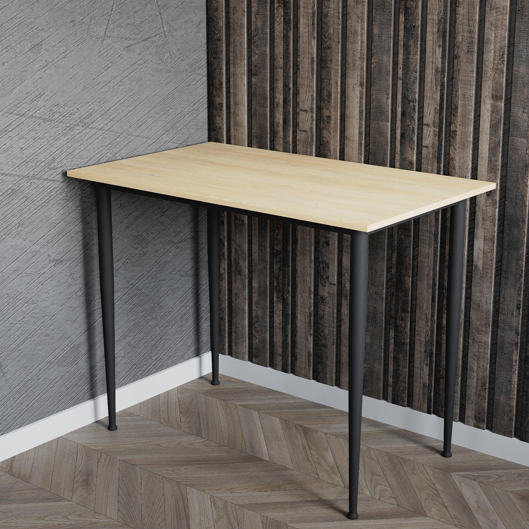 Стіл універсальний  Prime Ferrum-decor метал/ДСП 16 мм 750x1000x600 мм Чорний/Дуб Кремона Торро (FRD-107632)