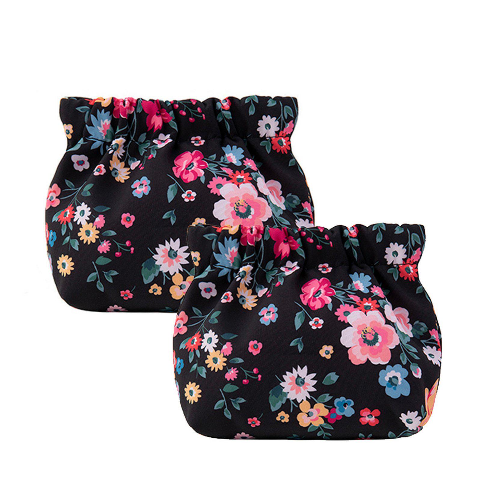 Косметичка жіноча Fabric Flowers 2 шт. Black