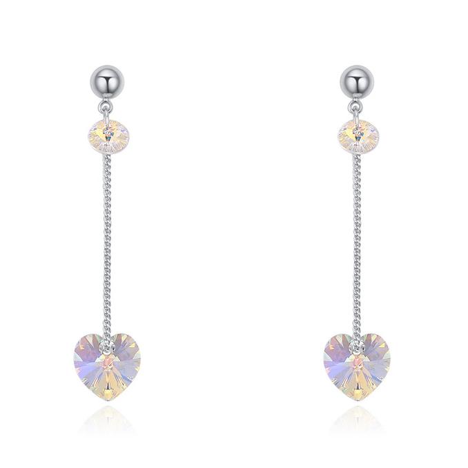 Серьги с кристаллами Сваровски Italina 22188 Прозрачный