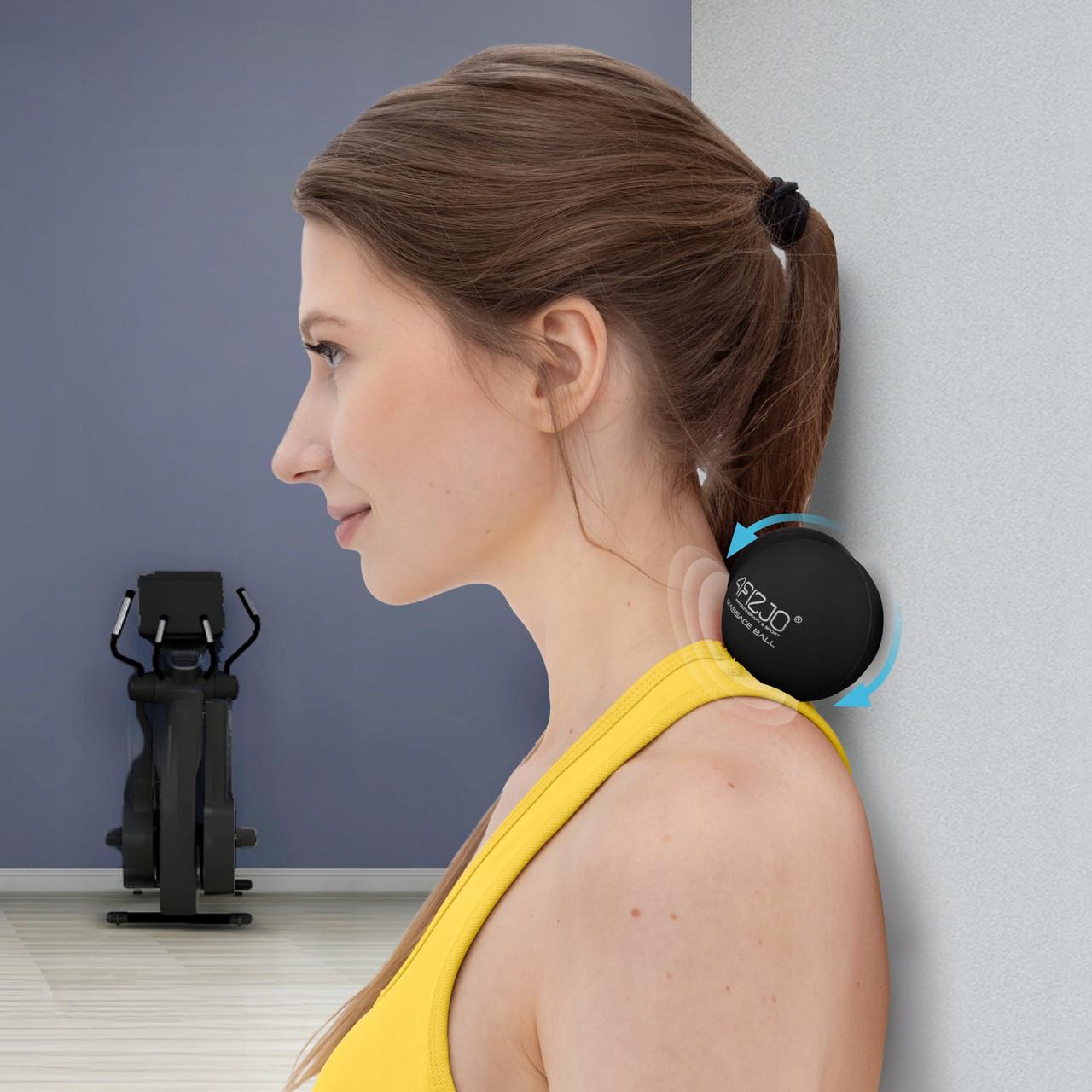 М'яч масажний подвійний 4fizjo Lacrosse Double Ball 6,5x13,5 см Black (P-5907222931226) - фото 2 М'яч масажний подвійний 4fizjo Lacrosse Double Ball 6,5x13,5 см Black (P-5907222931226) - фото 2