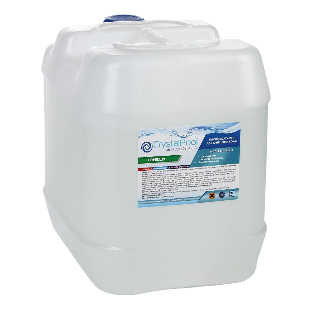 Коагулянт против мутности в воде Crystal Pool Floc Ultra Liquid 20 кг (05120)