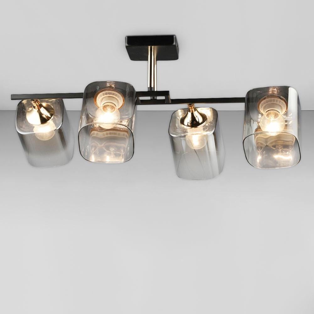Люстра потолочная Light House SRS-20240/4 BK/FGD Черный/Золотой