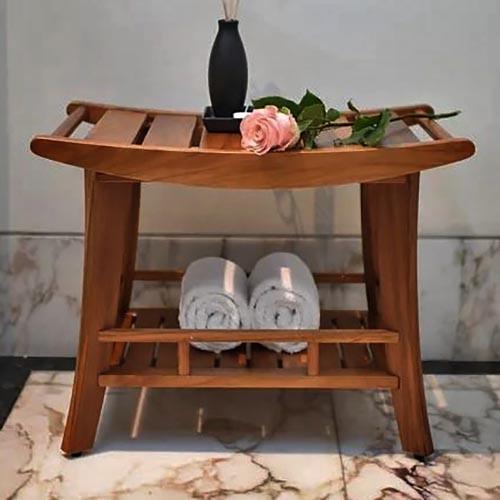 Табурет для ванной из дерева Галиос Мербау (ТВН-007425)