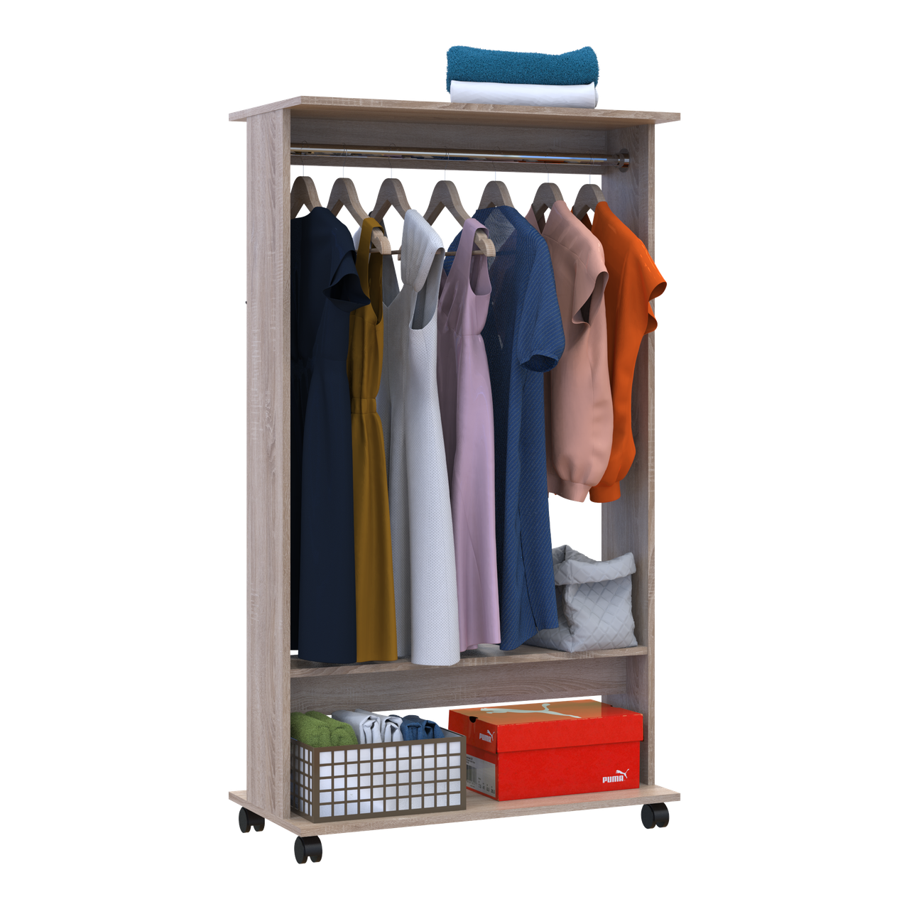 Стойка гардеробная Doros Д2 85х41,6х150 см Дуб сонома (41510081)