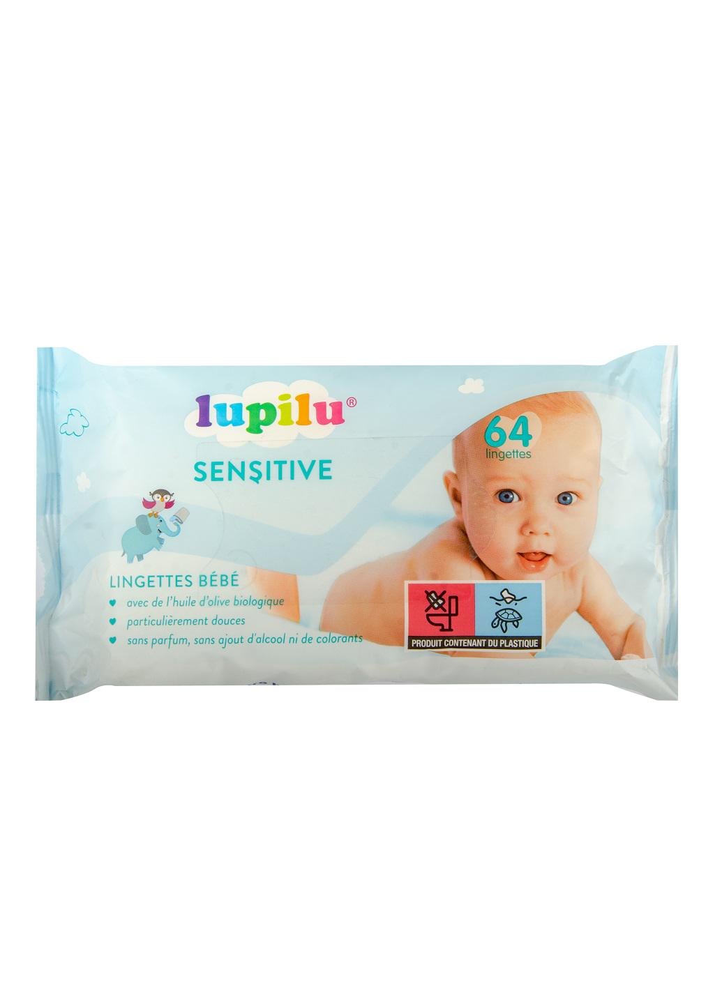Вологі серветки Lupilu Sensetive 64 шт.
