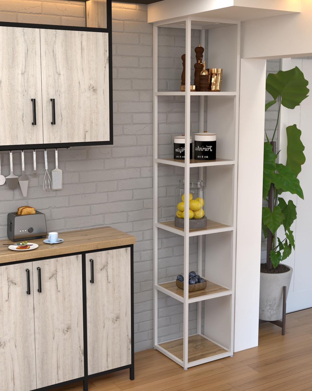 Стеллаж-этажерка EcoLoft Альвора DSP-1447W-1 в стиле лофт (33827059) Стеллаж-этажерка EcoLoft Альвора DSP-1447W-1 в стиле лофт (33827059)