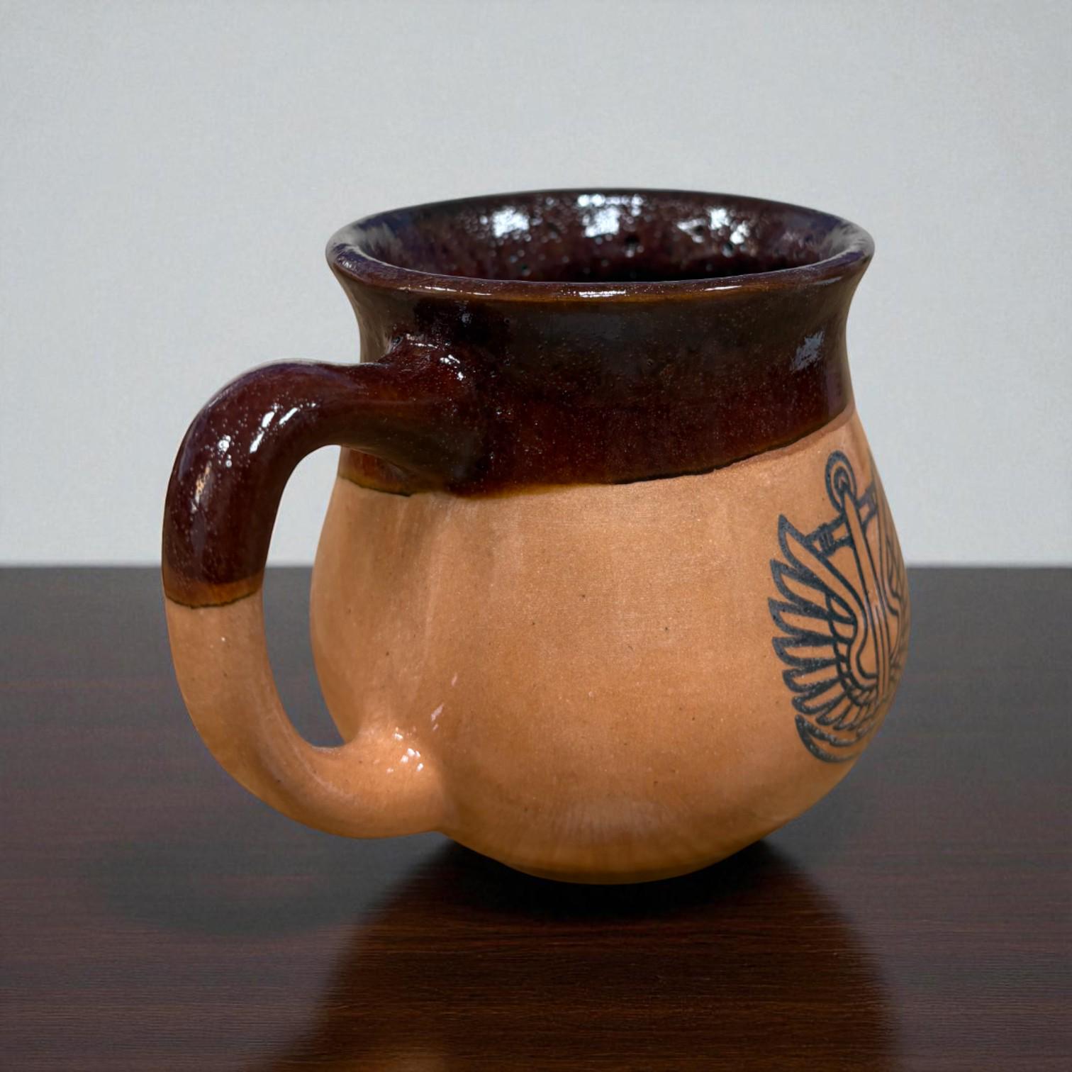 Чашка Морская пехота ручная работа 450 мл Красный (28926824) - фото 4