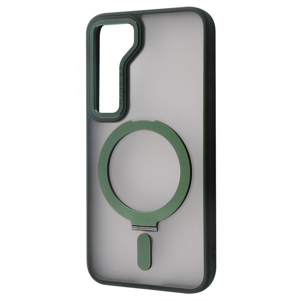 Чехол с поддержкой magsafe WAVE Attraction Case with MagSafe Samsung Galaxy S23 green