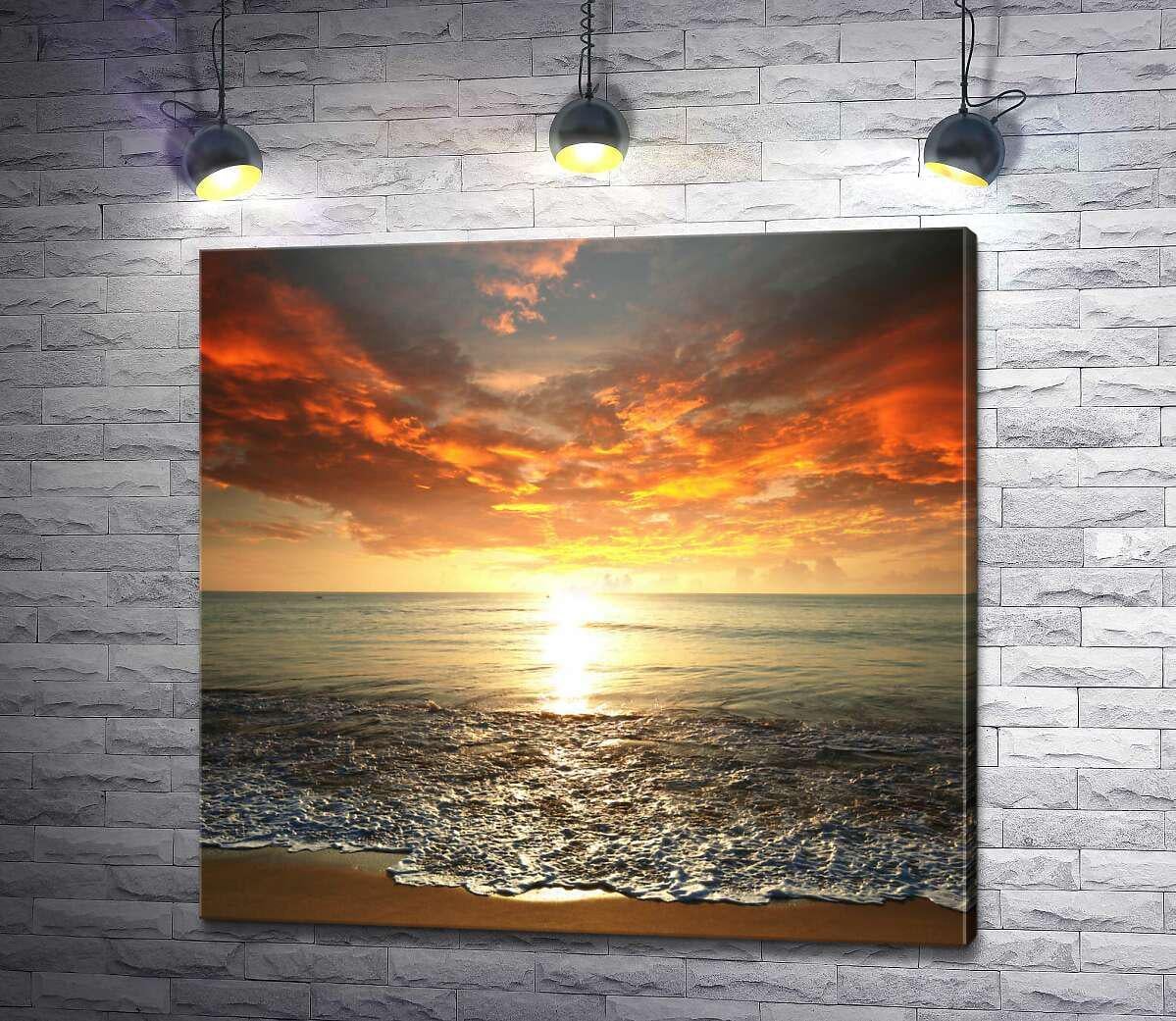 Картина ArtPoster Завораживающий закат солнца на море 130x124 см Модуль №1 (004411)