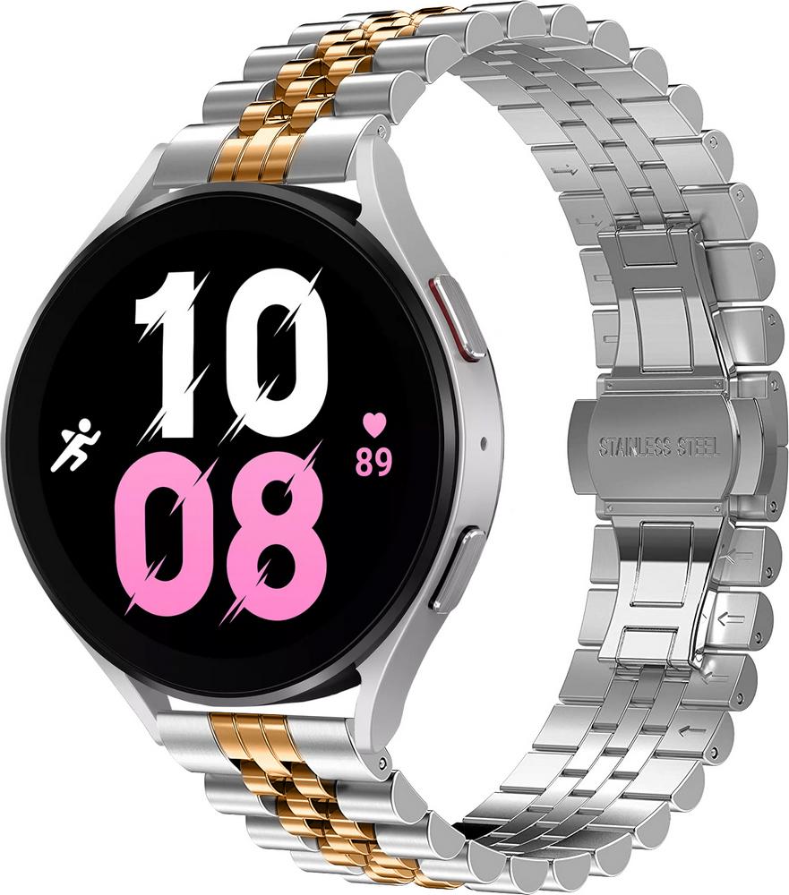 Браслет металлический Stech Line для Galaxy Watch 5 44 мм Silver Rose (29605-68) Браслет металлический Stech Line для Galaxy Watch 5 44 мм Silver Rose (29605-68)