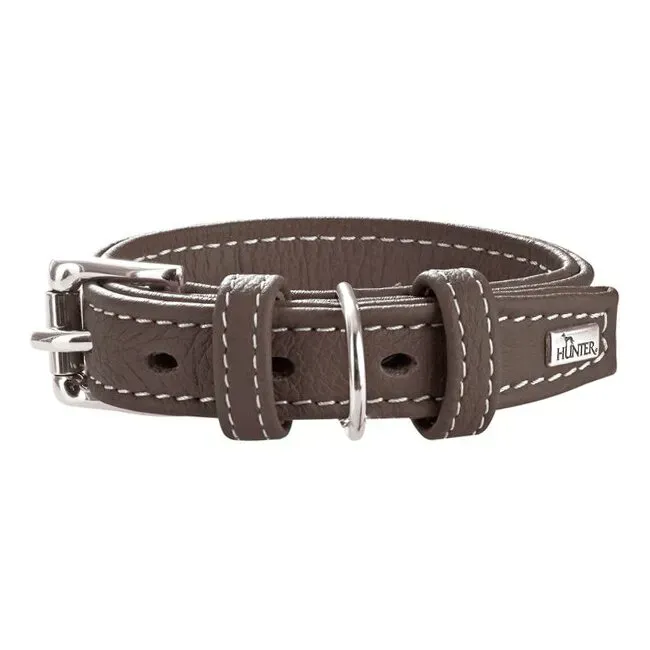 Нашийник HUNTER шкіряний Cannes 54-62 см/35 мм Коричневий