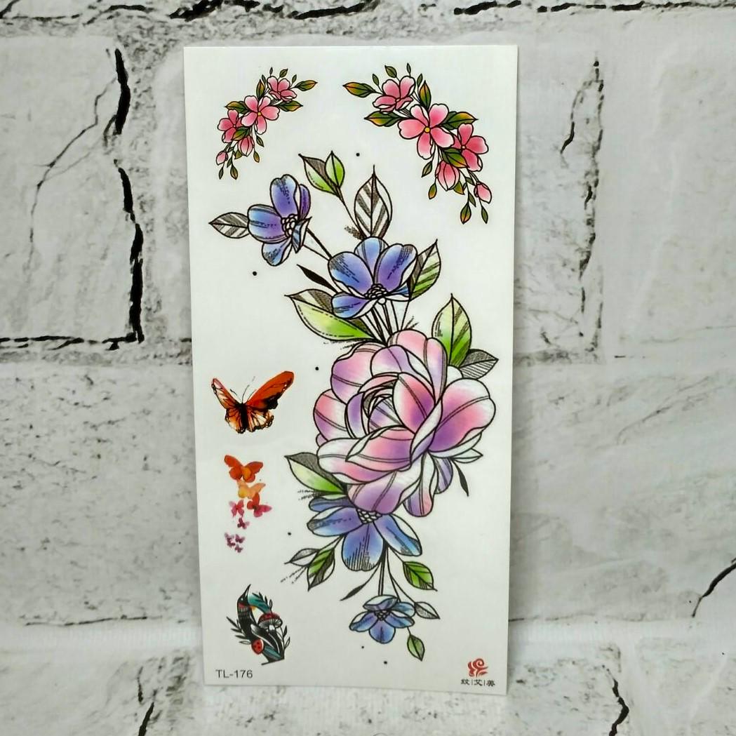 Тату тимчасові Мікс аркуш 9x19 см (TL-176)