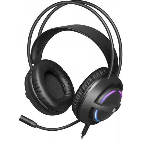 Игровая гарнитура Defender 64595 Dexter RGB 2 м USB 2x3,5 мм jack Черный