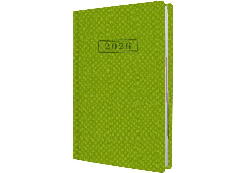 Щоденник датований 2026 Optima Square A5 352 стор. Зелений (O25204-67)