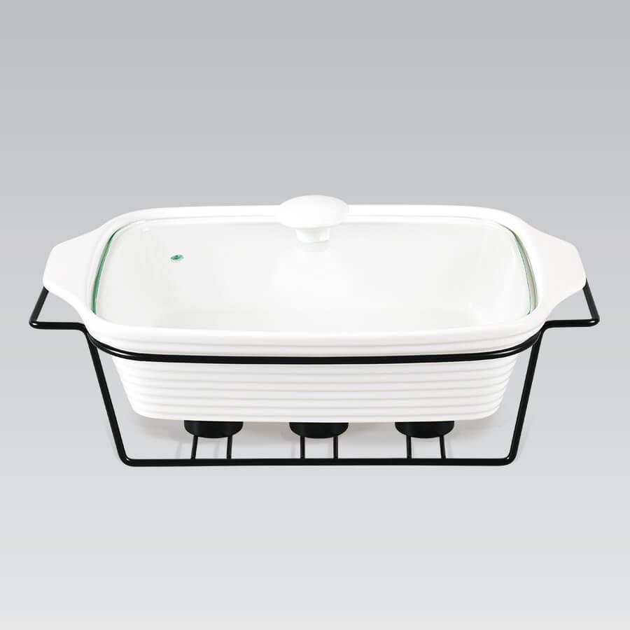 Мармит на черной металлической подставке 2,2 л (MR-11360-73) Мармит на черной металлической подставке 2,2 л (MR-11360-73)