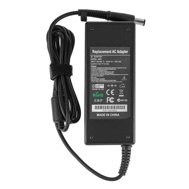 Блок живлення для ноутбука HP Replacement AC Adapter без кабелю 19V 4,74A 90W 7,4х5,0 мм Black (213632)