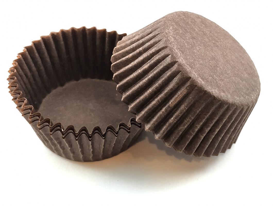 Форма для випічки кексів/капкейків паперові 40х21 мм Коричневий (19572441)