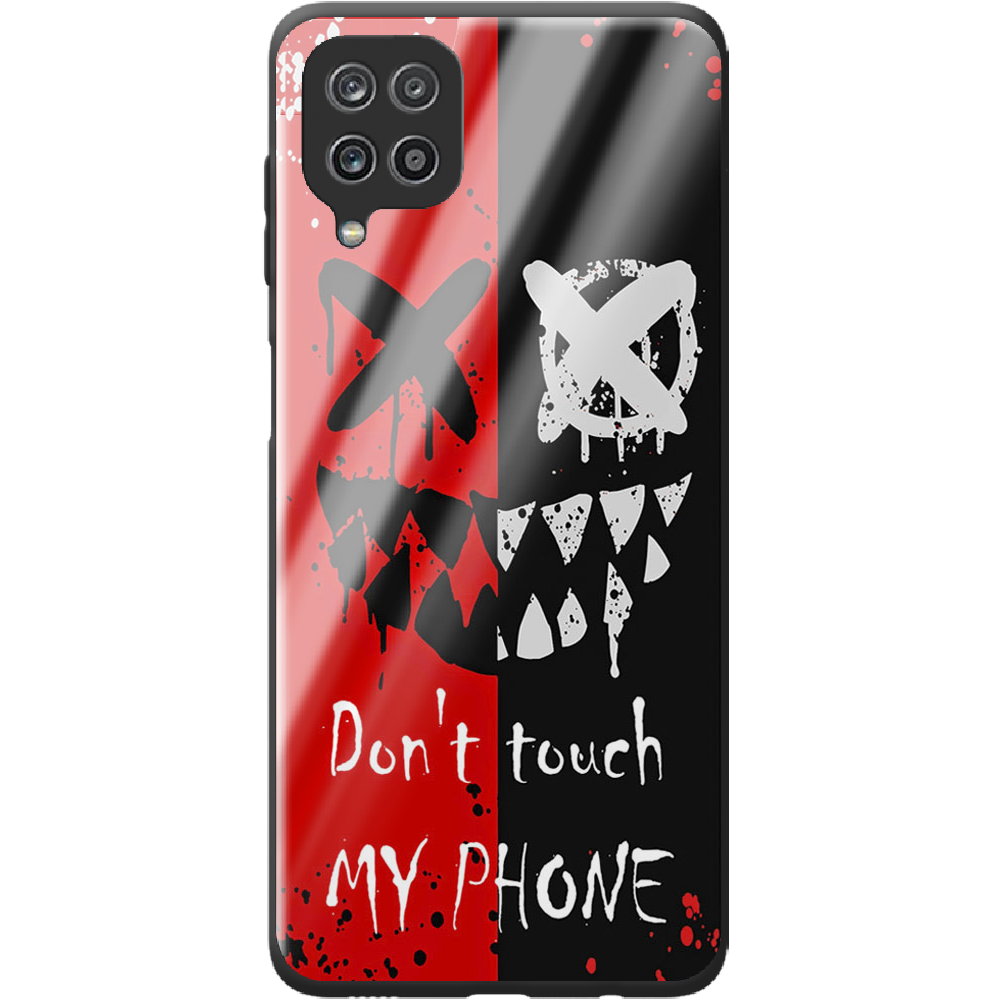 Чехол Boxface Samsung M225 Galaxy M22 Bad Smile Черный силикон со стеклом (43528-up2468-44204)