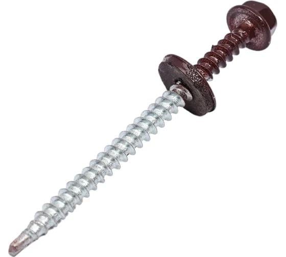 Саморез по дереву Klimas Wkret-Met 4,8x70 мм RAL 8017 200 шт. уп. (29471790) - фото 3