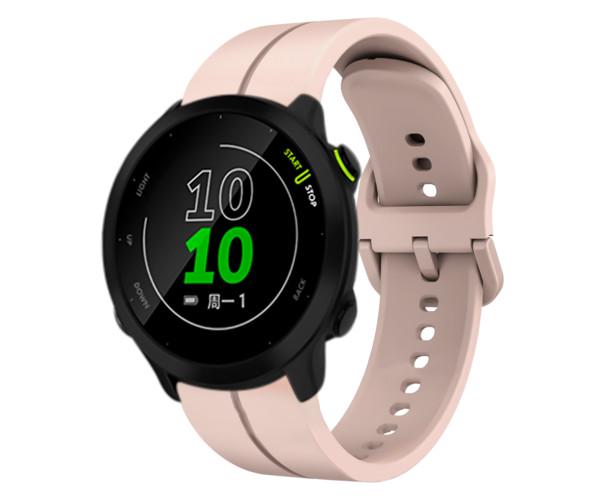 Ремінець для смарт-годинника Silicone для Amazfit GTR Mini із пластиковою застібкою 20 мм Рожевий