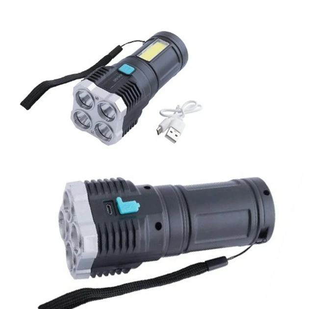 Фонарь ручной X509 4LED+COB - фото 4