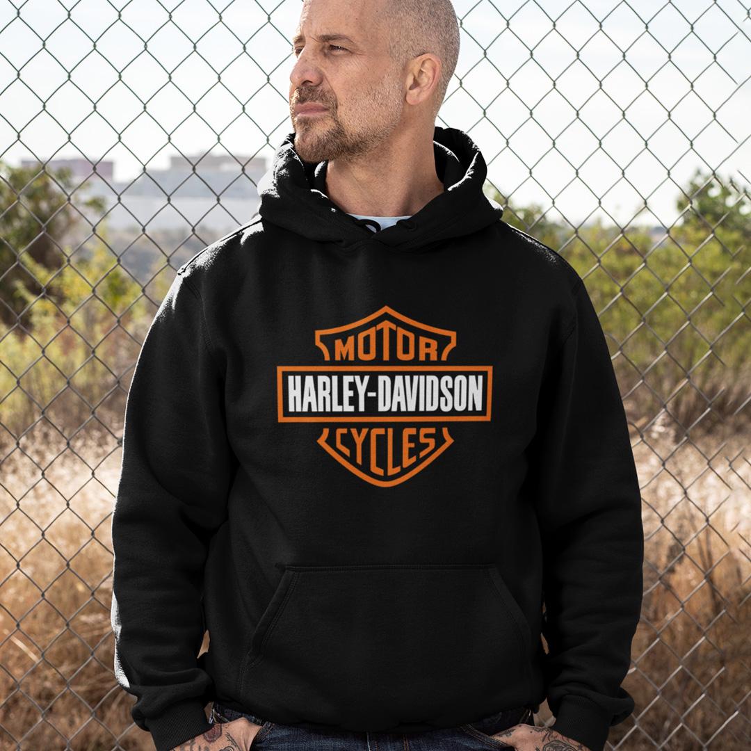 Худи флисовый унисекс Harley Davidson Skeleton With Tools  2XL Черный