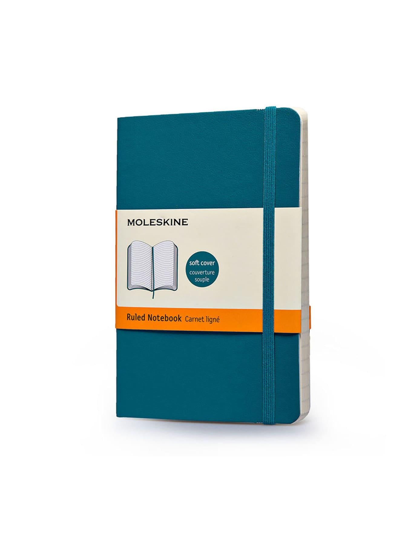 Записная книжка Moleskine Classic карманная линейка мягкая Аквамарин (QP611B6)