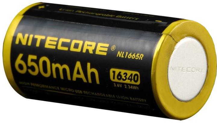 Аккумулятор Nitecore NL1665R 3,6V 650 mAh (9067124)